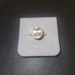 Morganite diamond ring